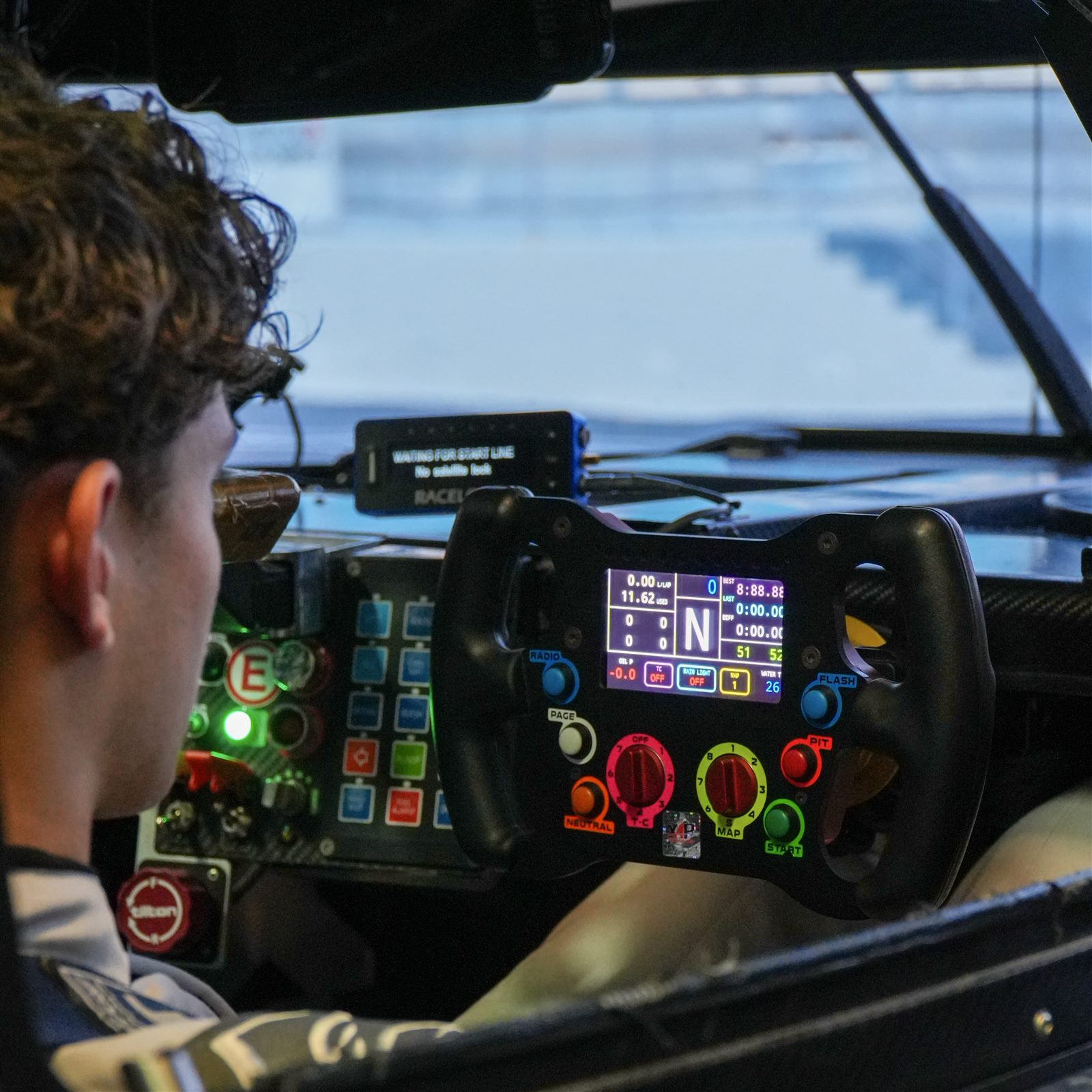Inside the LMP3 cockpit